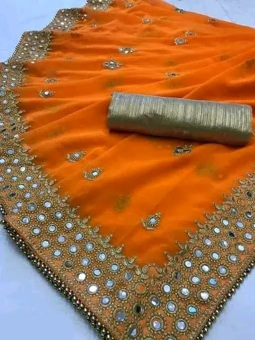 Abhisarika Graceful Designer Saree Full Set – Elegant Silk Saree with Blouse & Petticoat for Women
